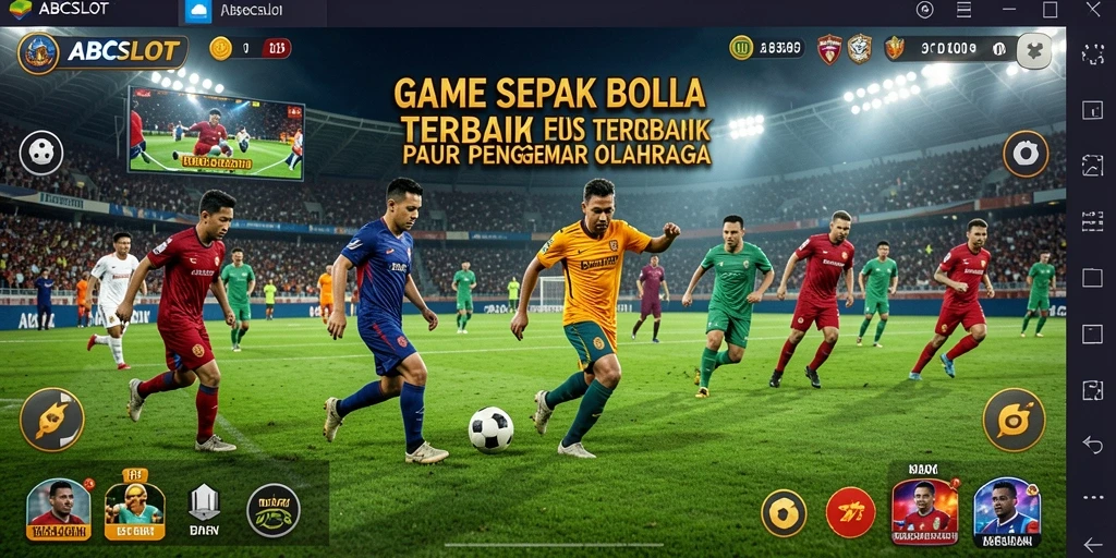 Tampilan menarik gameplay sepak bola di ABCSLOT.