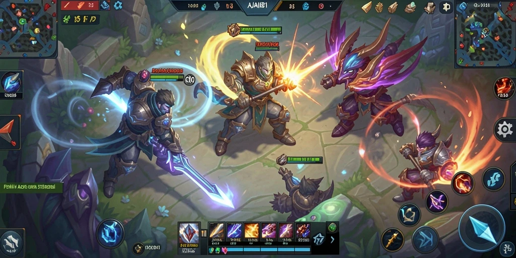 Tampilan gameplay seru dan kompetitif di AJAIB11.