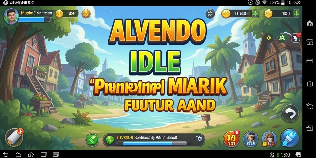 Tampilan gameplay menakjubkan dalam game Idle ALVENDO.