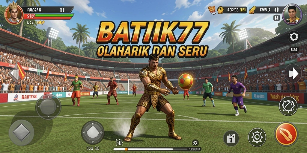 Tangkapan layar utama BATIK77 menunjukkan aksi seru dalam permainan olahraga.