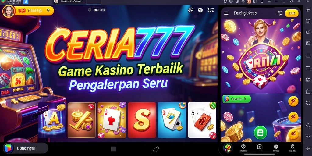 Tampilan gameplay yang menegangkan di CERIA777 dengan berbagai pilihan permainan Kasino.