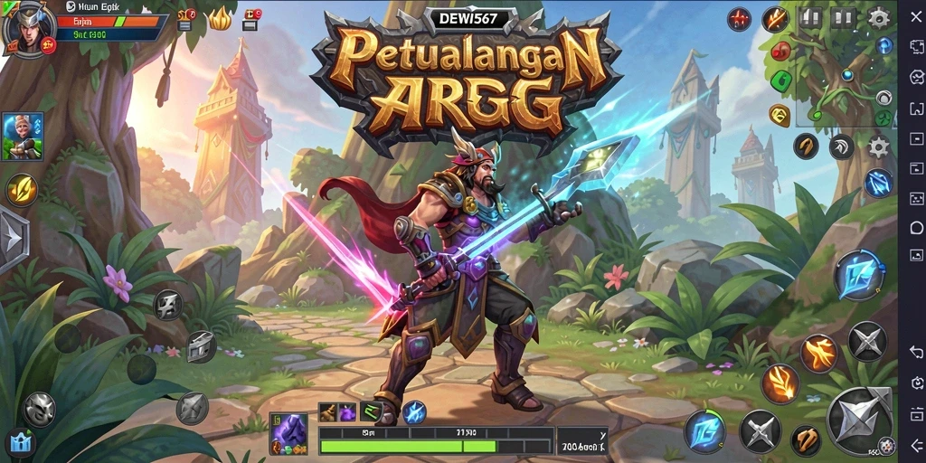 Tampilan gameplay DEWI567 yang mendalam dan menantang di dunia ARPG.