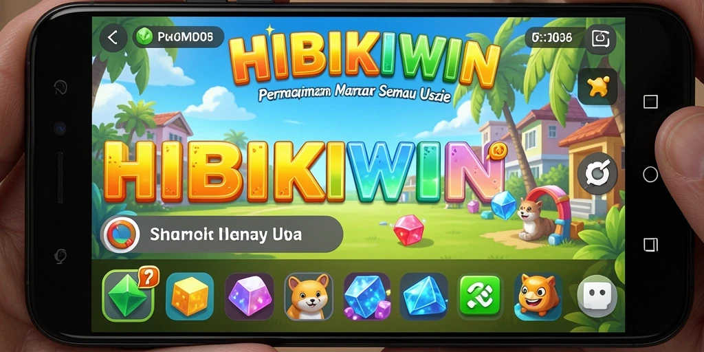 Tangkapan layar gameplay HIBIKIWIN yang menampilkan tantangan Puzzle.