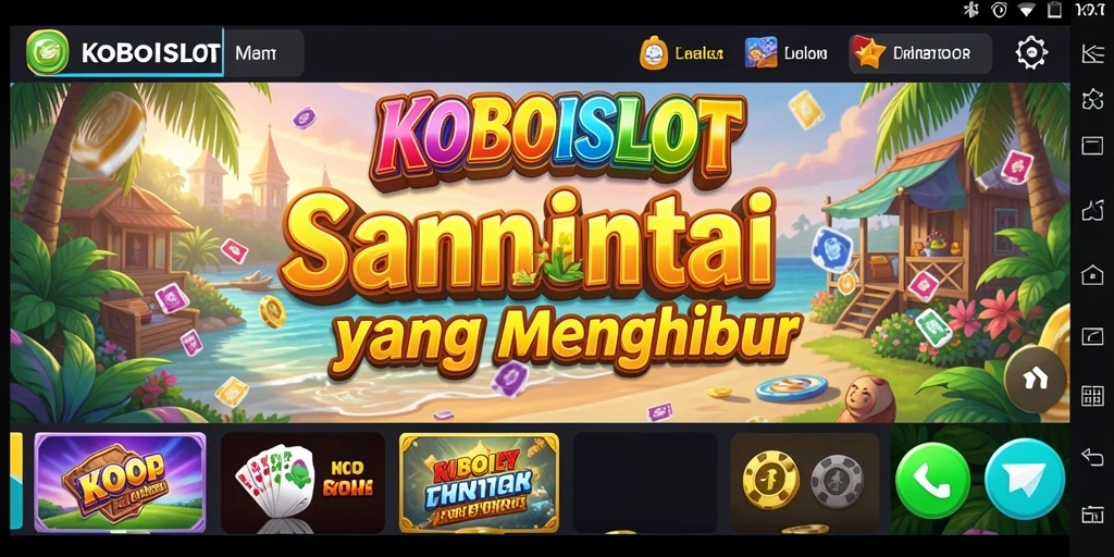 Tampilan gameplay KOBOISLOT yang menarik dan penuh warna.
