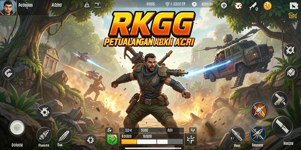 Tampilan seru gameplay RKGG dengan pertempuran aksi mendebarkan.