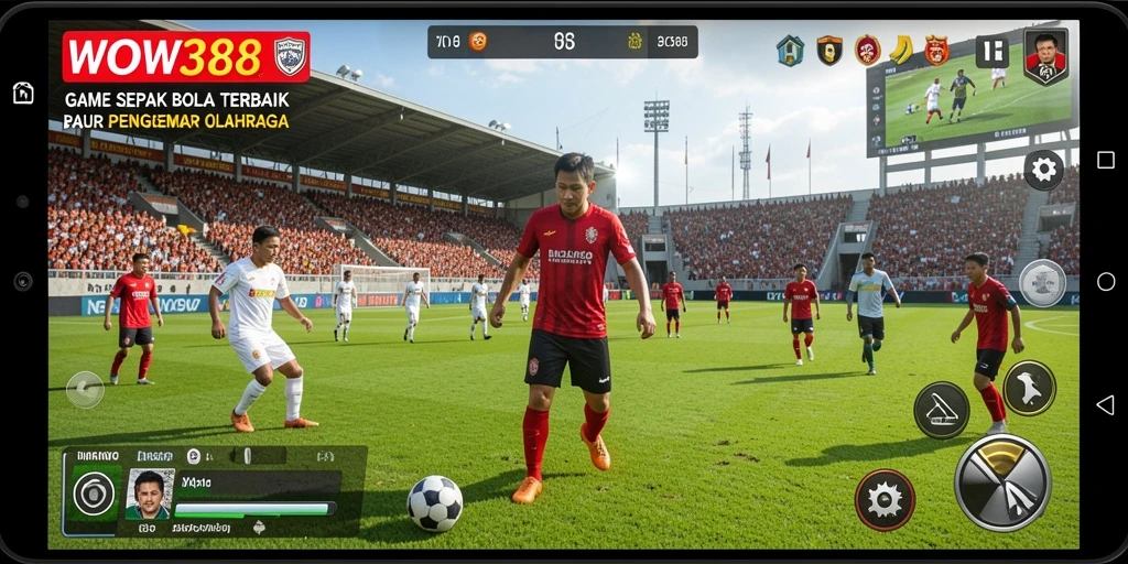 Gameplay WOW388 yang mendebarkan dengan aksi sepak bola yang intens.